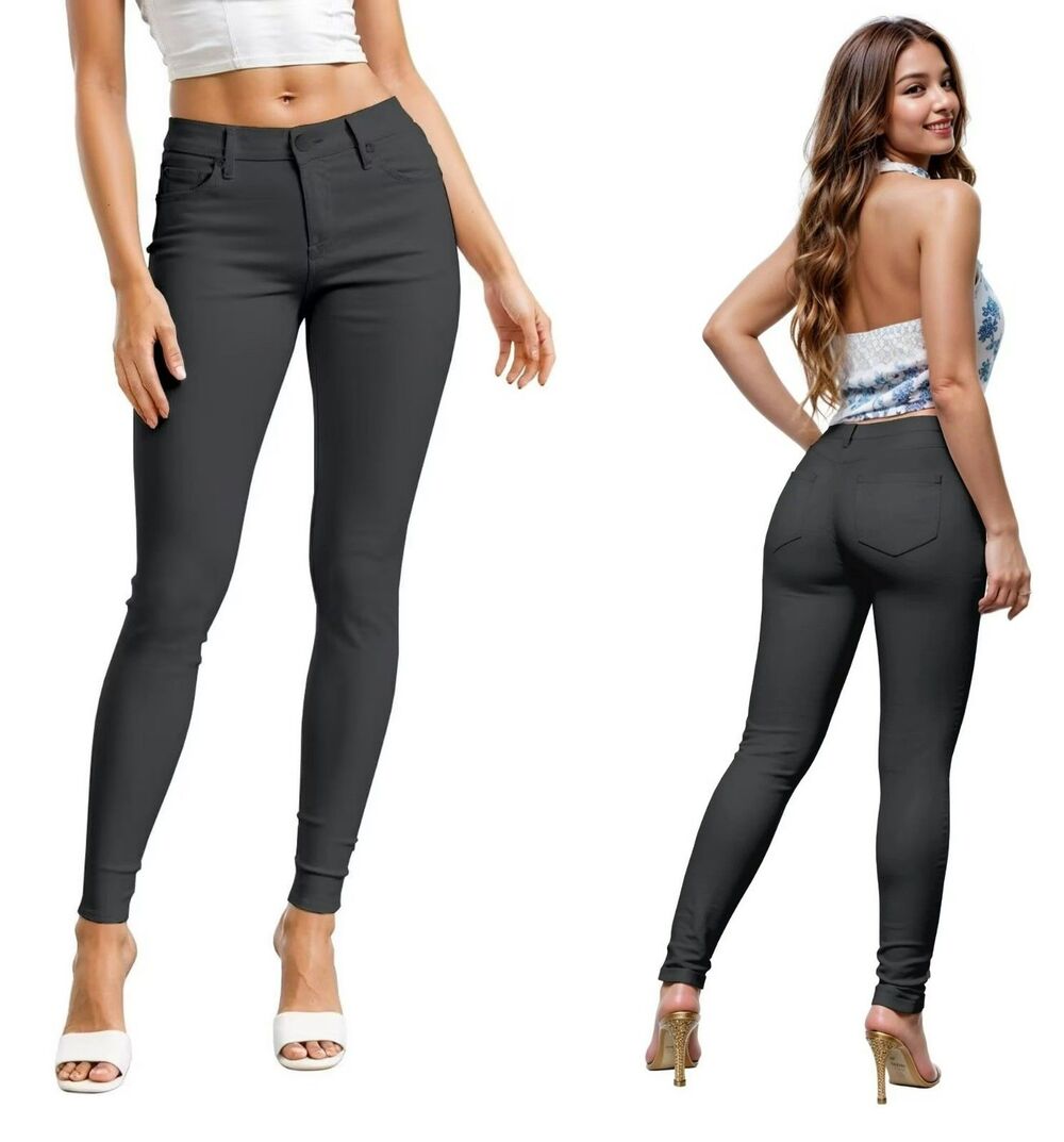 Hybrid & Company 2X (32x29) Dark Gray Hyper Ultra Stretch Skinny Pants P44876SKX